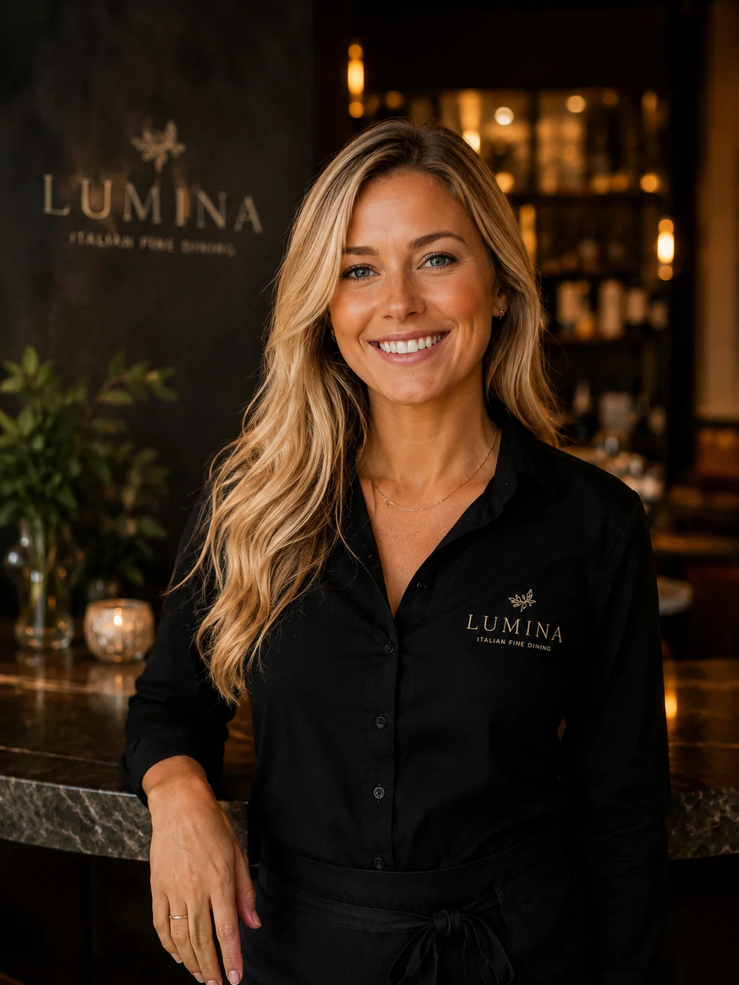 AI-generated brand ambassador for Lumina